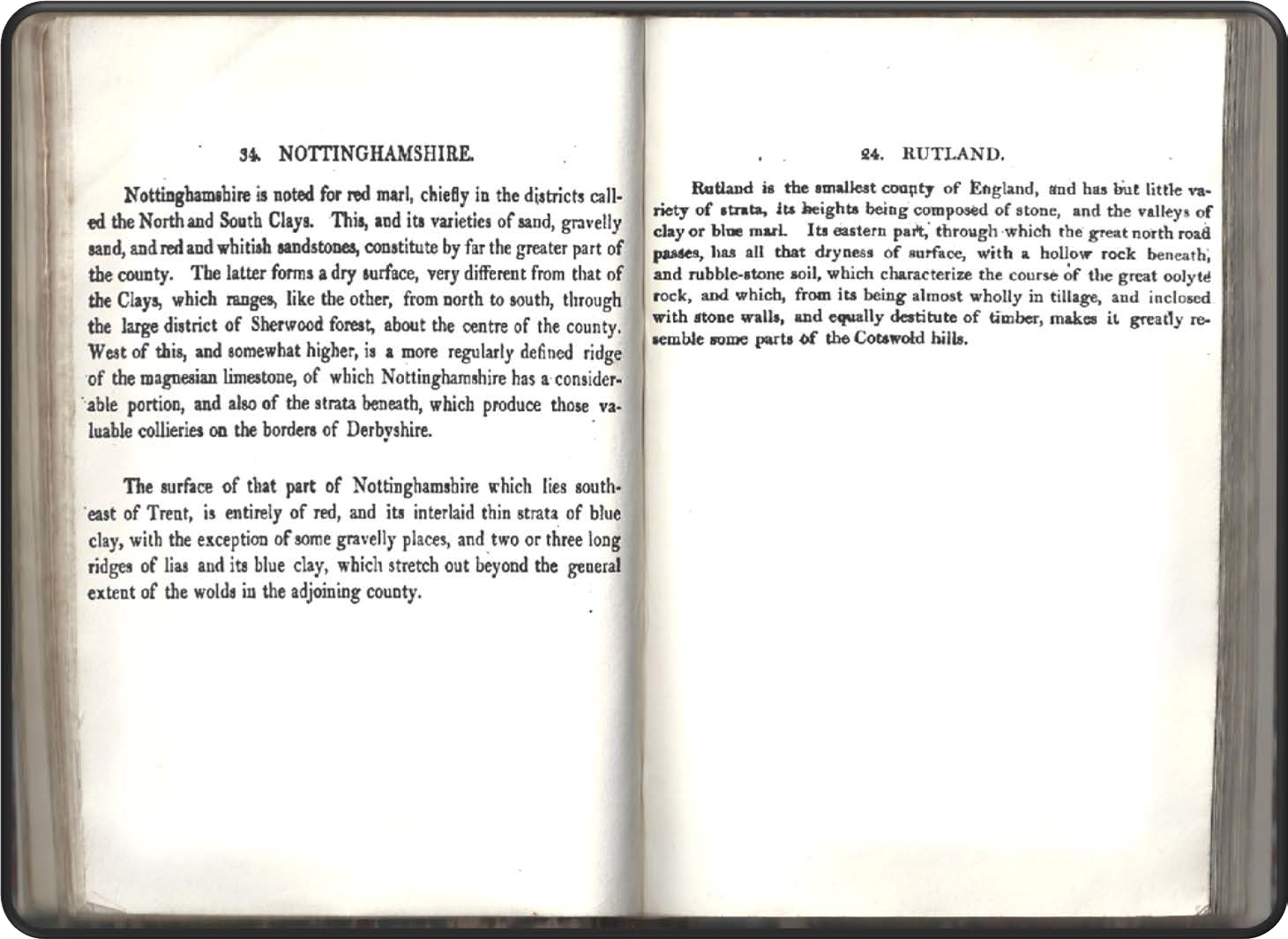 Description of the atlas counties from: A Memoir to the Map and Delineation of the Strata of England and Wales with part of Scotland by William Smith (1815)