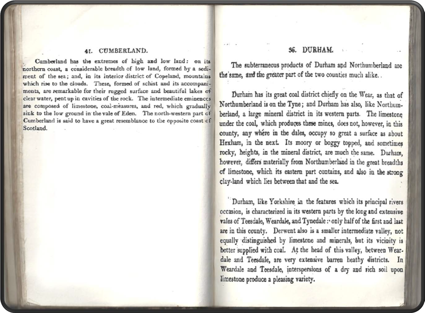 Description of the atlas counties from: A Memoir to the Map and Delineation of the Strata of England and Wales with part of Scotland by William Smith (1815)