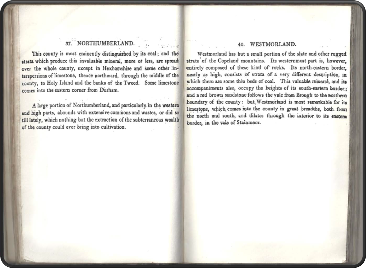 Description of the atlas counties from: A Memoir to the Map and Delineation of the Strata of England and Wales with part of Scotland by William Smith (1815)