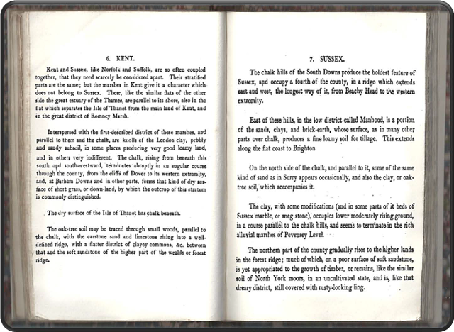 Description of the atlas counties from: A Memoir to the Map and Delineation of the Strata of England and Wales with part of Scotland by William Smith (1815)