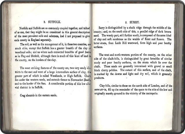 Description of the atlas counties from: A Memoir to the Map and Delineation of the Strata of England and Wales with part of Scotland by William Smith (1815)