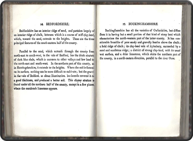 Description of the atlas counties from: A Memoir to the Map and Delineation of the Strata of England and Wales with part of Scotland by William Smith (1815)