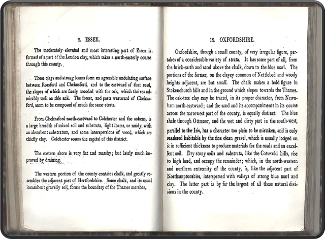 Description of the atlas counties from: A Memoir to the Map and Delineation of the Strata of England and Wales with part of Scotland by William Smith (1815)