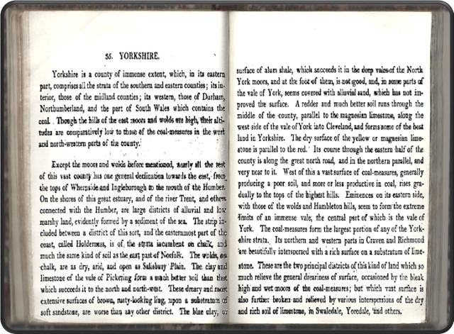 Description of the atlas counties from: A Memoir to the Map and Delineation of the Strata of England and Wales with part of Scotland by William Smith (1815)